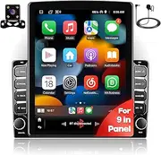 WENMENGDE 9.7inch 2+32GB IPS Vertical Screen Android Car Radio Audio Video Stereo Player for 2Din Raido Model with CarPlay Android Auto WiFi BT MirrorLink Split Screen PIP GPS Navigation