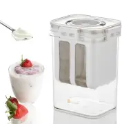 Greek Yogurt & Curd Maker 1100ml | Strainer with Lid | Homemade Yogurt Cheese