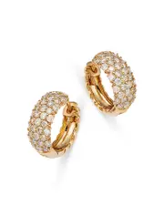 Bloomingdale's Fine Collection Diamond Huggie Hoop Earrings in 14K Yellow Gold, 1.11 ct. t. w.
