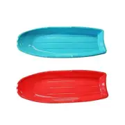 Toboggan Snow Sled Heavy Duty for 2 Persons Downhill Large Thickened Wear