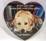 Coaster of a Labrador Hope You Can Come Out & Play Soon Feel Better! New