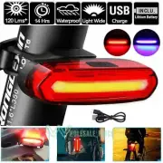 Luz Trasera Bicicleta Led Recargable USB de Alto Brillo con 5Modo Luz para Casco