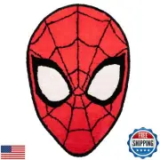 Jay Franco Marvel Spiderman Red Fluffy Accent Rug - 4 x 3 ft Area Rug for Kid