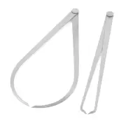 2 Pcs Machinist Firm Friction Joint Outside Inside Caliper Tool 30cm Length