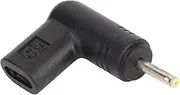 USB C Female to DC Male Adapter, 90 Degree USB C to DC 2.5x0.7mm Converter, 100W PD Power Charger Connector, Portable Charging Adapter for Laptop