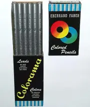 EBERHARD FABER SILVER PENCILS 12 BOX VINTAGE Metallic Art Lead New prisma berol