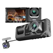 3 Lens Car DVR Dash Cam Front/Inside/Rear Camera Video Recorder Night Vision (for: Honda)