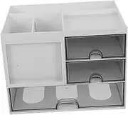 HOODANCOS Desktop Drawer Organizer Document Organizer Box Sturdy Hips Material Easy to Store Assemble