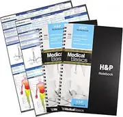 H&P Notebook (2 Pack) - Medical History and Physical Notebook, 100 Medical templates with Perforations