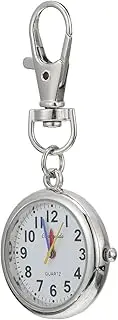 [Holibanna] 1 PC Big Character Nurse Pocket Watch Fob Watch Clip Watch Mens Watch Pocket Watch for Retractable Watches Mini Digital Watch Boys Watch for Pin Chain Silver Zinc Alloy