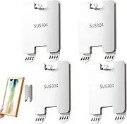 No Nail Picture Hangers - Hangers Without Nails,Picture Hooks, No Punching Art Hanger, Frame Hangers, No Tools Required for Smooth Ceilings, Walls