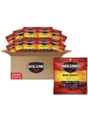 Jack Link'S Beef Jerky Teriyaki Multipack Bags 7G Protein 0.625 Oz (Pack of 20)