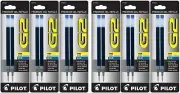 Pilot G2 Gel Ink Refill, for Rolling Ball Pens, Fine Point, Blue Ink 6Packs