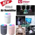 Car Home Air Purifier Diffuser Aroma Oil Humidifier Mist Led Night Light Home AU