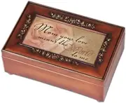 Mom Your Love Rose Jewelry Music Box - Plays Tune What a Wonderful World