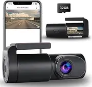 [aquota] Dash Cam Front with 32GB SD Card Mini WiFi DashCam for Cars 1080P 0.96" Mini Screen Car Dash Camera with 24H Parking Monitor, Super Night Vision, Loop Recording, App Control