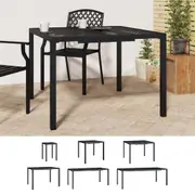 Outdoor Table Picnic Camping Table Garden Dining Table Anthracite Steel vidaXL