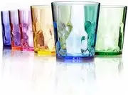 SCANDINOVIA - 13 oz Unbreakable Premium Drinking Glasses Tumbler Cups - Set of 6 - Tritan (Higher in Quality Than Acrylic Plastic) - BPA Free - Dishwasher Safe - Stackable - Perfect for