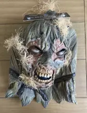 Spirit Halloween Wicken Scarecrow Latex Mask NWT