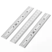 Machinist Ruler 6 Inch Stainless Steel Precision Metric and Imperial 3 Pack