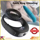 Couples Wearable Cock Ring Buzzing Delay Double Ejaculation Penis Toys for sex