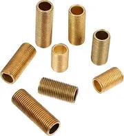 8Pcs Brass Hollow Threaded Connecting Rods for Light Fixtures Lengths Creative Thread Pipes Finish