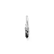 THOMAS SABO Crystal Single Hoop Earring with Black Onyx