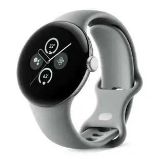 Google Pixel Watch 2 藍牙/Wi-Fi 智能手錶 香檳金鋁製錶殼/霧灰色運動錶帶