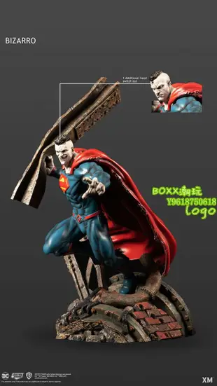 BOXX潮玩~33TOYS XM Studios DC 重生系列 比扎羅 Bizarro 雕像 接單