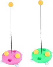 2pcs Boys and Girls Table Tennis Racket Training Device Plastic Training Kit for Boys Girls Safe Comfortable for Long Practice Sessions