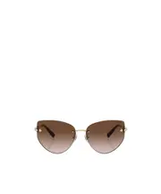 Geometric frame sunglasses 60 Green