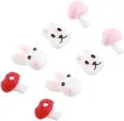 Easter Bunny Mushroom Felt Decor Accessory Kit for Headband Hairpin Jewelry Easter Party Supplies