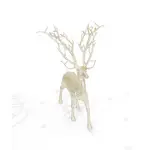 MERRY CREATOR聖誕擺飾/ 銀白枝冠麋鹿 ESLITE誠品