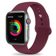 Silicone Apple Watch Band Sport Loop For Apple Watch 42mm Wine Red