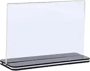 Acrylic Sign Holder, Menu Flyer Holder, Horizontal T-Shaped A4 Picture/Photo Display Stand for Party Decoration, Retail, Cafe