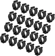 Totority 20Pcs Wall Mounted Pool Cue Clips and Fishing Rod Holders Secure Snooker Cue Storage and Fishing Pole Organizer for Versatile Use and Reliable Firmness