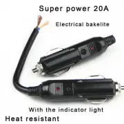 12V Extension Cord Car Cigarette-Lighter Socket Plug Heavy Duty Adapter Outlet