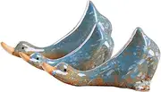 3pcs Landscaping Decorative Ornaments Blow Small Pond Outdoor Pond Decor Pool Accessories Floaties for Adults Fountain Duck Art Outdoor Decor Tub Frog Garden Decor Blue Ceramics