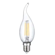 LV Luce LED 4W Filament E14 C35T – Pull Tail - Flame Tip -Chandelier Bulbs 3000k