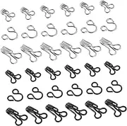 Milisten 60 Pcs Adjustable Invisible Metal Hook Clasps for Coats Sweaters Versatile No Show Clothing Fasteners for Women Sleek Aesthetic Design for Everyday Formal Wear