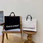 EVA STREET 韓國帆布質感大提包