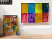 Modern Color Blocks | 16x20 MDF Wall Art Panel + Free 11x14 Splash Canvas