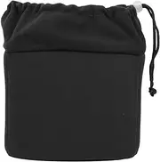 BLBMTCBCAG Photo Pouch, Waterproof and Shockproof DSLR Lens Insert Pouch, Padded Pouch with Drawstring Camera Protection(Black)
