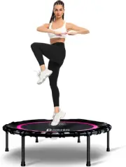 400LBS Rebounder Trampoline for Adults, Indoor Mini Trampoline Silent Fitness Tr