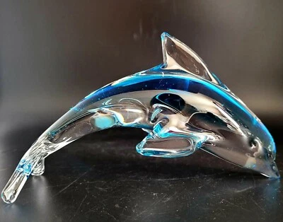 ArtcGlass Dolphin Statue Creative Decoration Crafts Ornaments Fish Tank