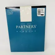 Partners Mervyns Sheer Pantyhose Control Top Sandalfoot Size B Style 417 White
