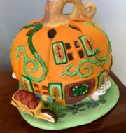 NIB Pumpkin Patch Tea Light House P7303 Original Box PartyLite Never Used