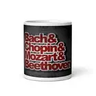 Bach Chopin Mozart Beethoven, Classical Music Composers Mug