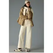 Anthropologie Colette Cropped Wide-Leg Pants Corduroy Edition 28