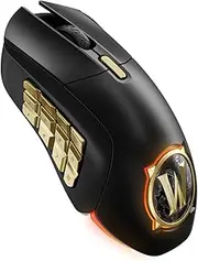 SteelSeries Aerox 9 Wireless - World of Warcraft Edition - in-Game Object - Gaming Mouse for MMO - 18 Programmable Buttons - Ultralight - Bluetooth/2.4 GHz - TrueMove Air 18K dpi Sensor